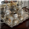 S02. Silverplate tea set. 